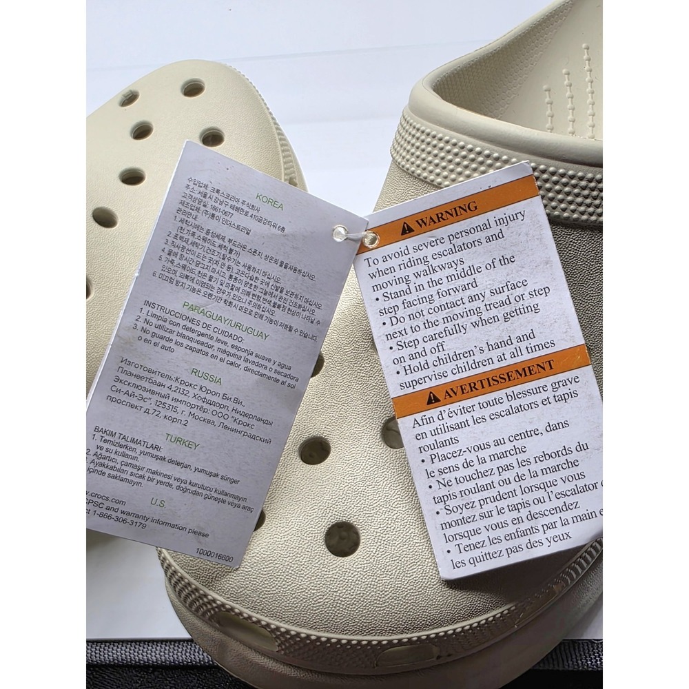 CROCS Platform Clogs in Cream - Picture 6 of 6